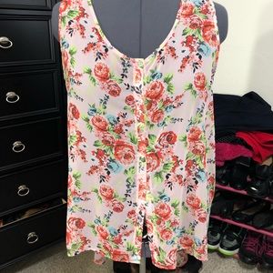 Torrid floral button down